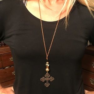 New In box cross necklace